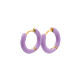 Lavender Love Huggie Hoops